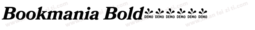 Bookmania Bold字体转换